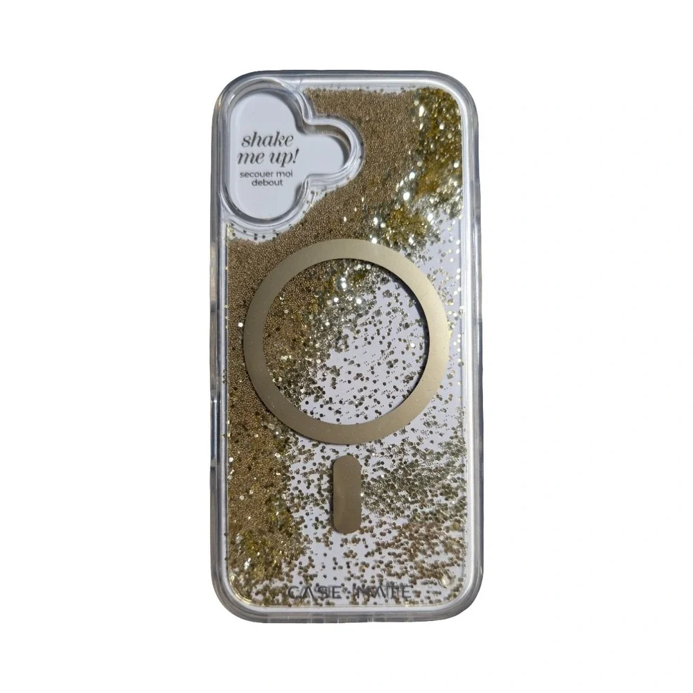 E2-O Case-Mate Magsafe Case‎ for Apple iPhone 17 - Liquid Glitter Gold